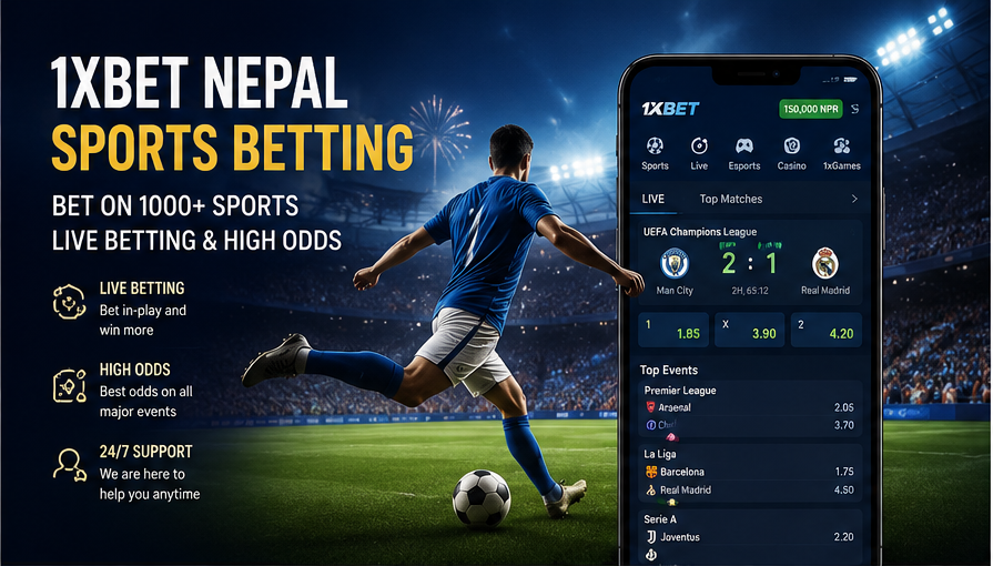 1xBet sports betting in Nepal – cricket, football and live betting on the app