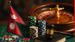 Shield and checkmark representing legal advice and gambling help options in Nepal
